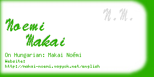 noemi makai business card